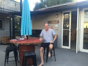 Guest Rob Dawes enjoying his regular stay at Stay Social